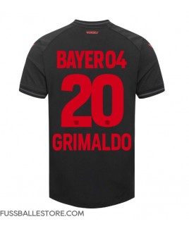 Günstige Bayer Leverkusen Alejandro Grimaldo #20 Heimtrikot 2023-24 Kurzarm